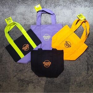 Trader Joe's Colorful Mini Tote Bag Collection